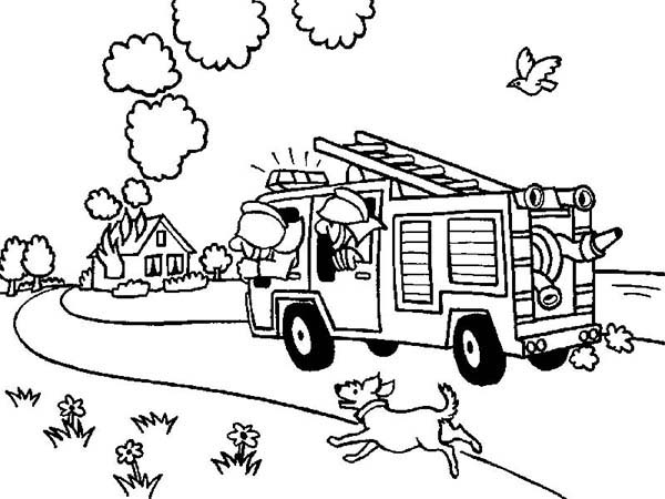 Coloring page: Firefighter (Jobs) #105747 - Free Printable Coloring Pages