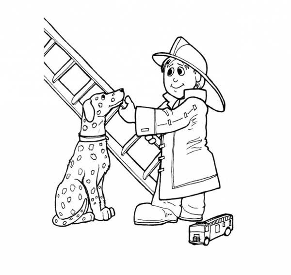 Coloring page: Firefighter (Jobs) #105784 - Free Printable Coloring Pages