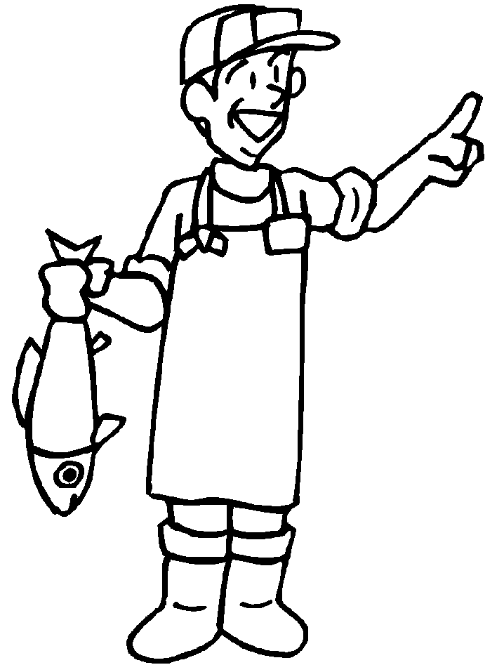 Coloring page: Fisherman (Jobs) #103952 - Free Printable Coloring Pages