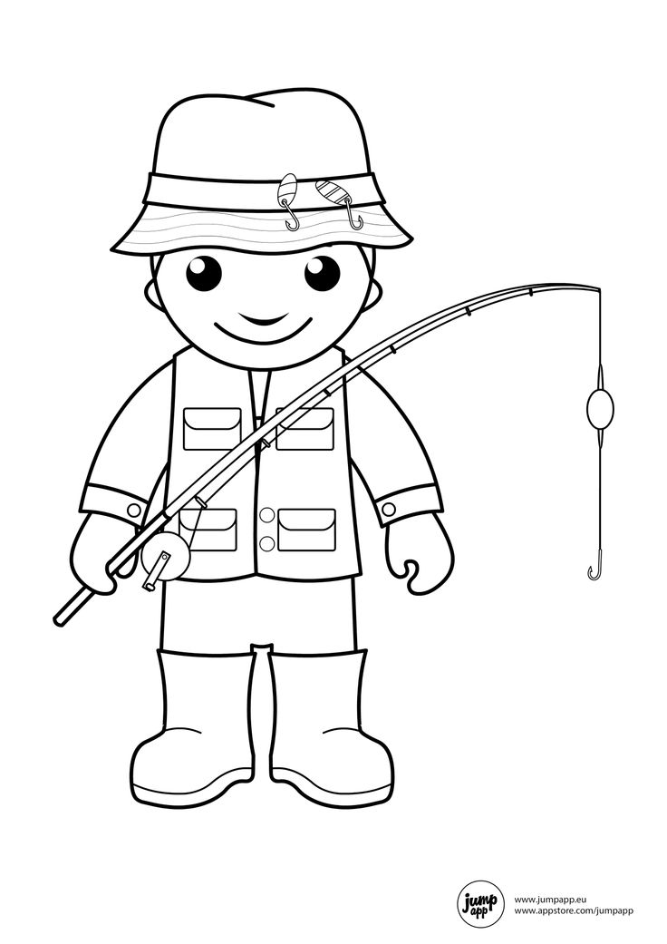 Coloring page: Fisherman (Jobs) #103953 - Free Printable Coloring Pages