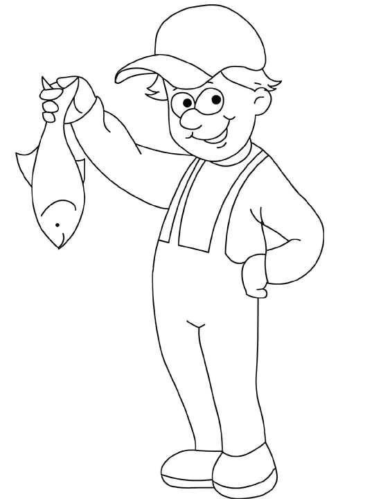Coloring page: Fisherman (Jobs) #103966 - Free Printable Coloring Pages