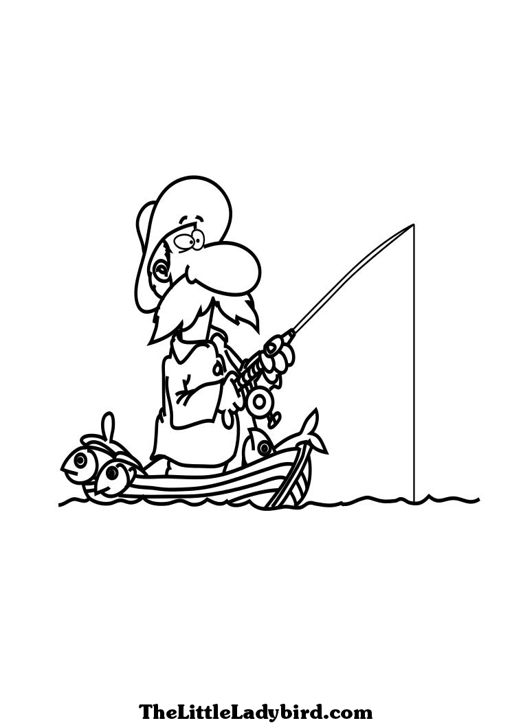 Coloring page: Fisherman (Jobs) #103983 - Free Printable Coloring Pages