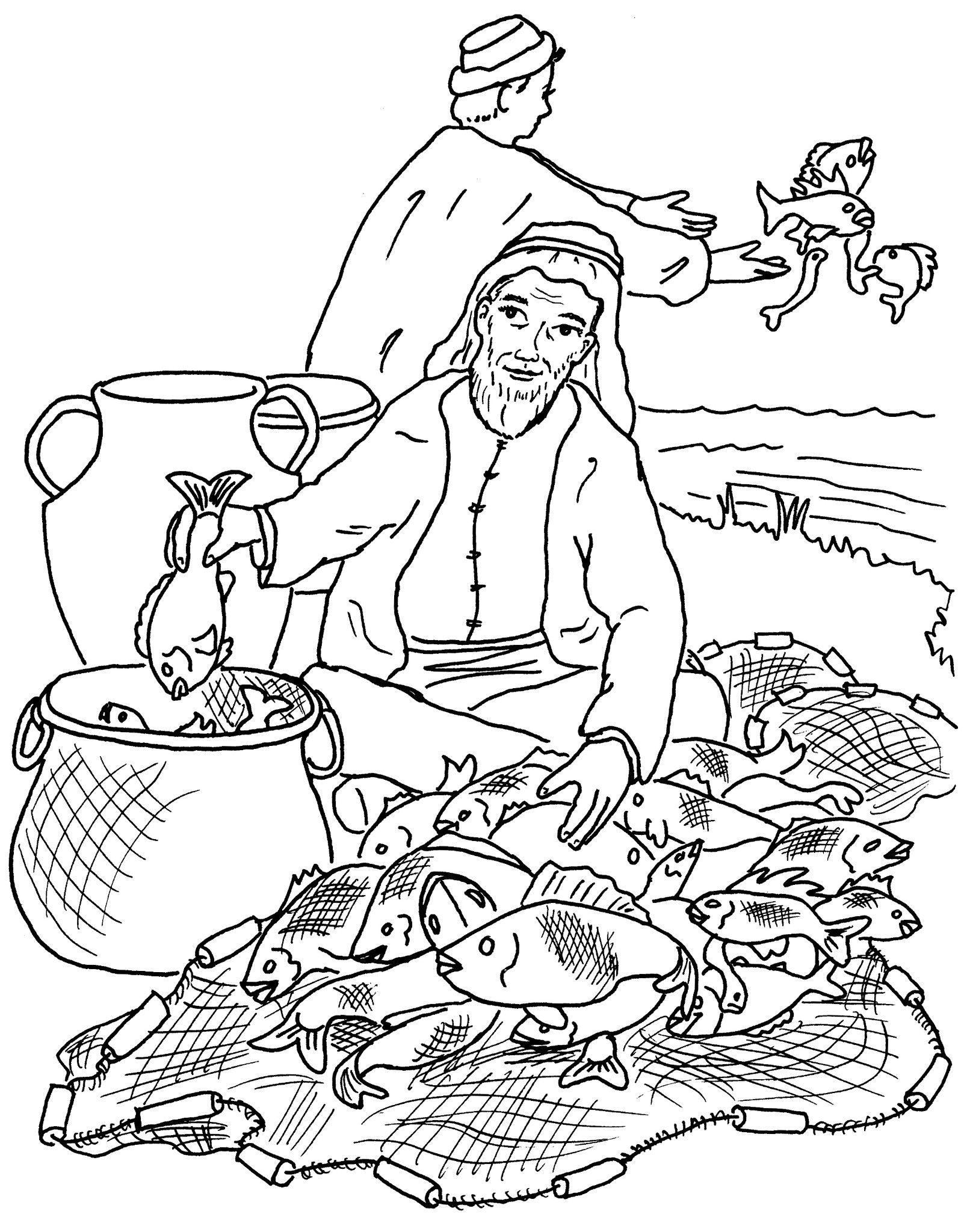 Coloring page: Fisherman (Jobs) #103991 - Free Printable Coloring Pages