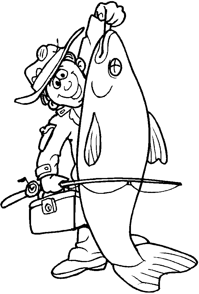 Coloring page: Fisherman (Jobs) #103997 - Free Printable Coloring Pages