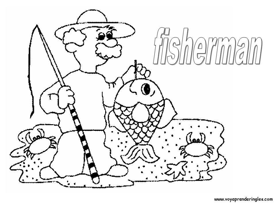Coloring page: Fisherman (Jobs) #104044 - Free Printable Coloring Pages