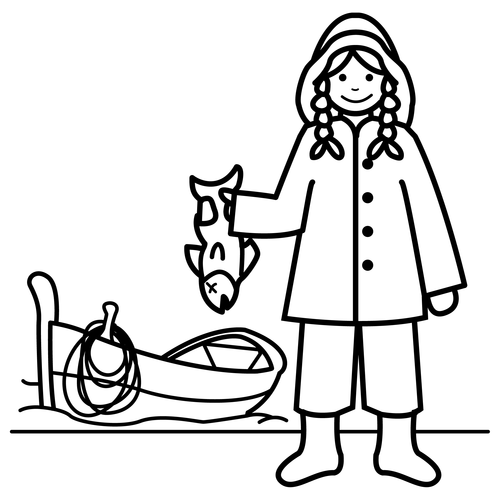 Coloring page: Fisherman (Jobs) #104160 - Free Printable Coloring Pages