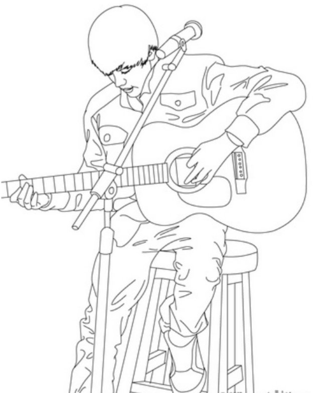 Coloring page: Guitarist (Jobs) #98060 - Free Printable Coloring Pages