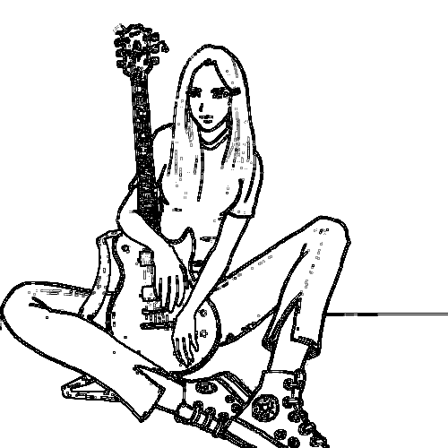 Coloring page: Guitarist (Jobs) #98072 - Free Printable Coloring Pages