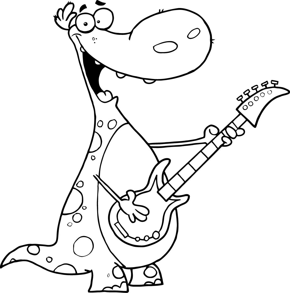 Coloring page: Guitarist (Jobs) #98106 - Free Printable Coloring Pages
