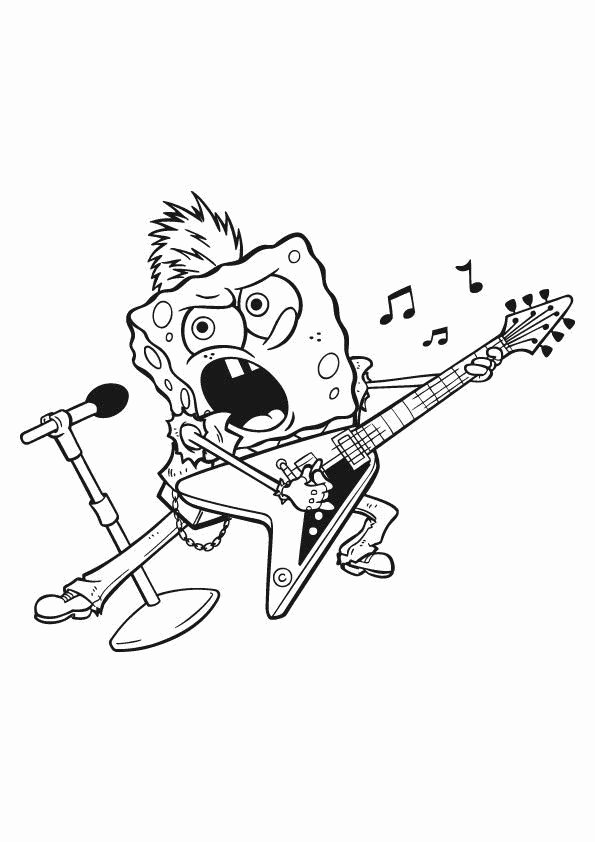 Coloring page: Guitarist (Jobs) #98110 - Free Printable Coloring Pages