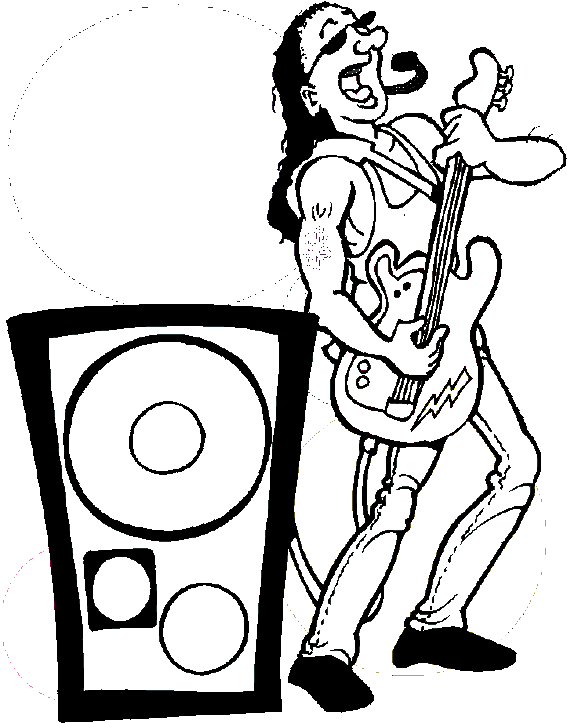 Coloring page: Guitarist (Jobs) #98157 - Free Printable Coloring Pages