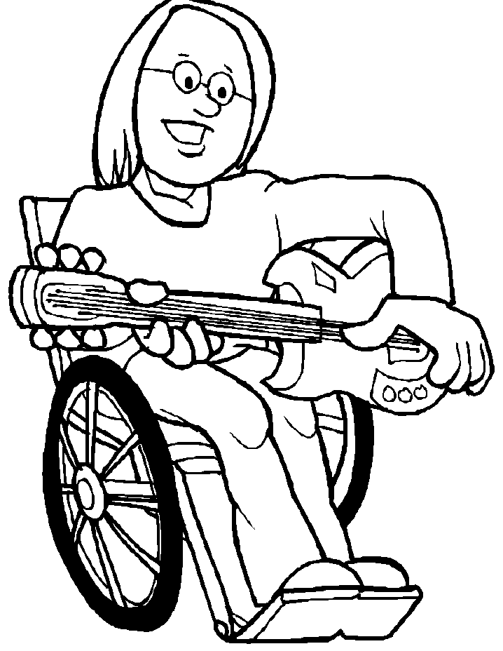 Coloring page: Guitarist (Jobs) #98250 - Free Printable Coloring Pages