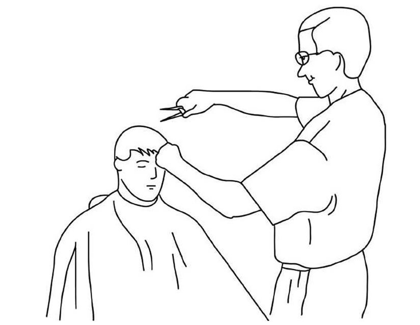 Coloring page: Hairdresser (Jobs) #91247 - Free Printable Coloring Pages