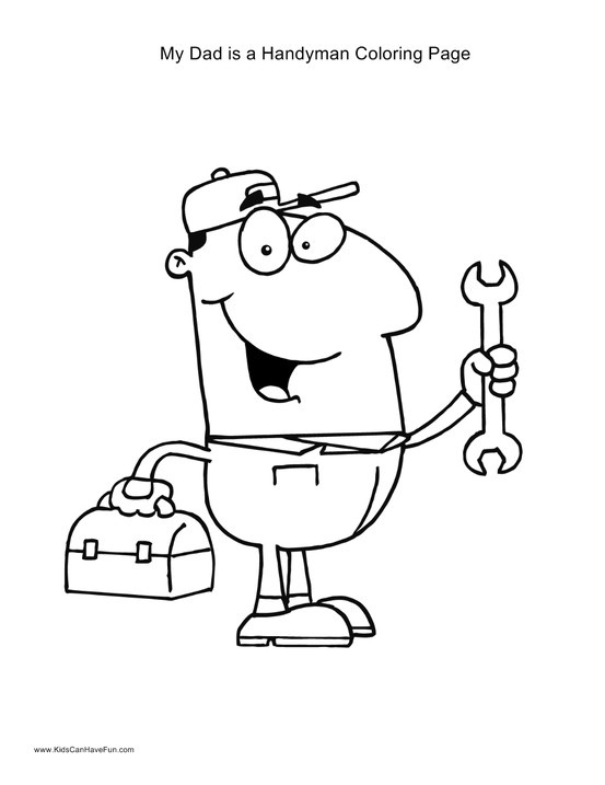 Coloring page: Handyman (Jobs) #90209 - Free Printable Coloring Pages