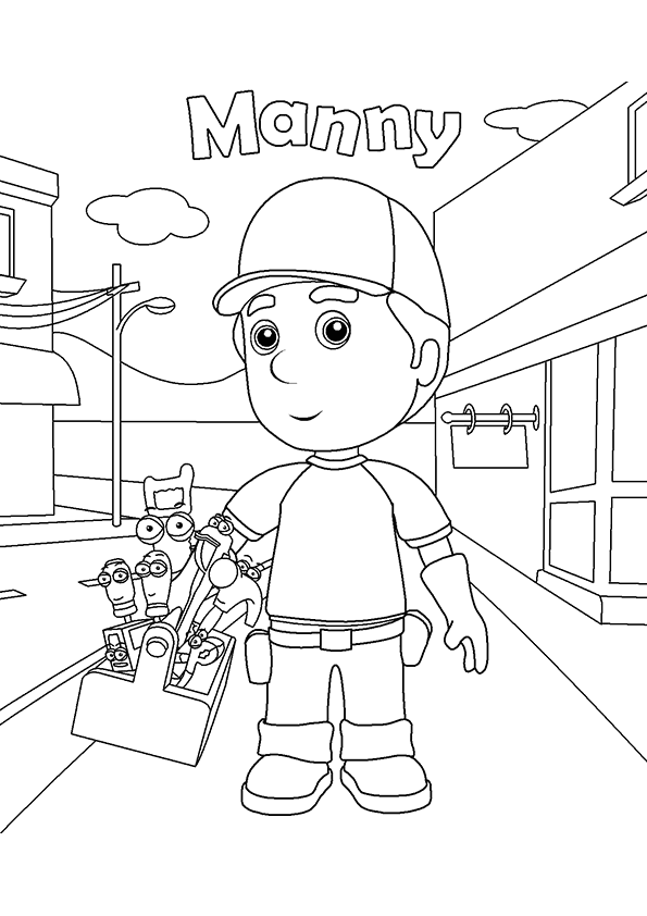 Coloring page: Handyman (Jobs) #90216 - Free Printable Coloring Pages