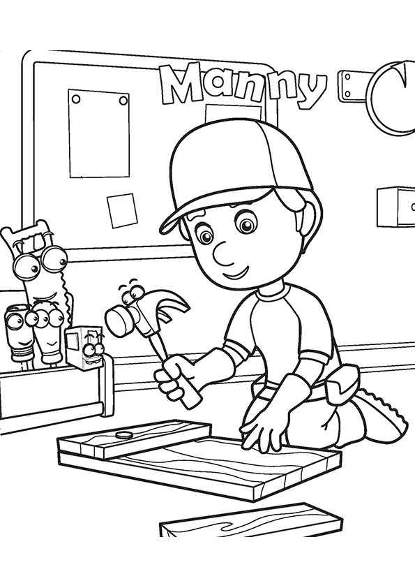 Coloring page: Handyman (Jobs) #90223 - Free Printable Coloring Pages
