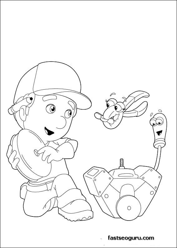 Coloring page: Handyman (Jobs) #90227 - Free Printable Coloring Pages