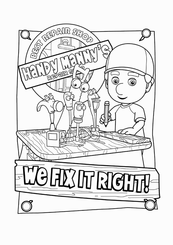 Coloring page: Handyman (Jobs) #90240 - Free Printable Coloring Pages