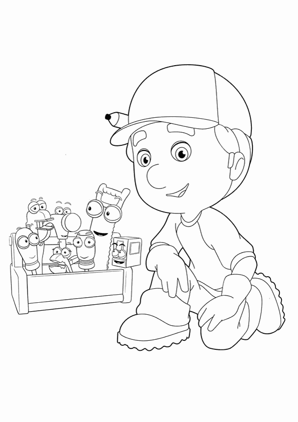 Coloring page: Handyman (Jobs) #90243 - Free Printable Coloring Pages