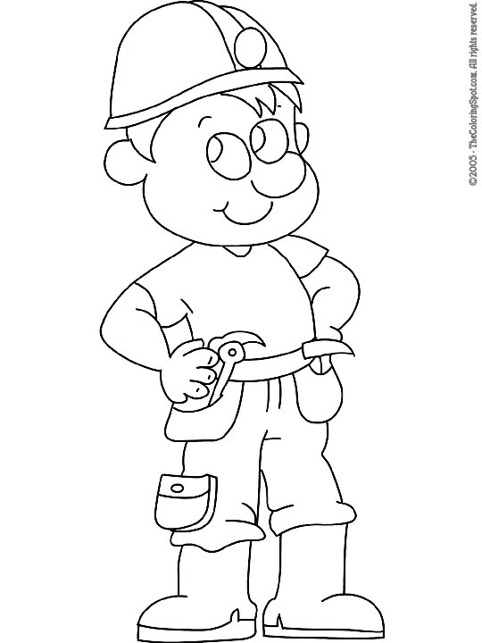 Coloring page: Handyman (Jobs) #90292 - Free Printable Coloring Pages