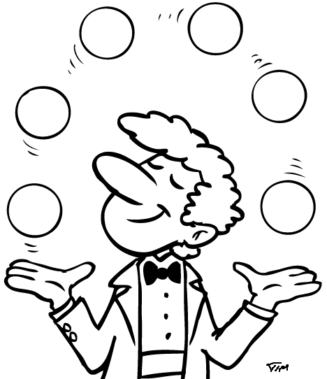 Coloring page: Juggler (Jobs) #99232 - Free Printable Coloring Pages