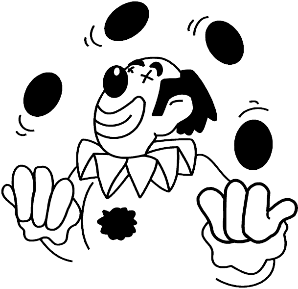 Coloring page: Juggler (Jobs) #99242 - Free Printable Coloring Pages
