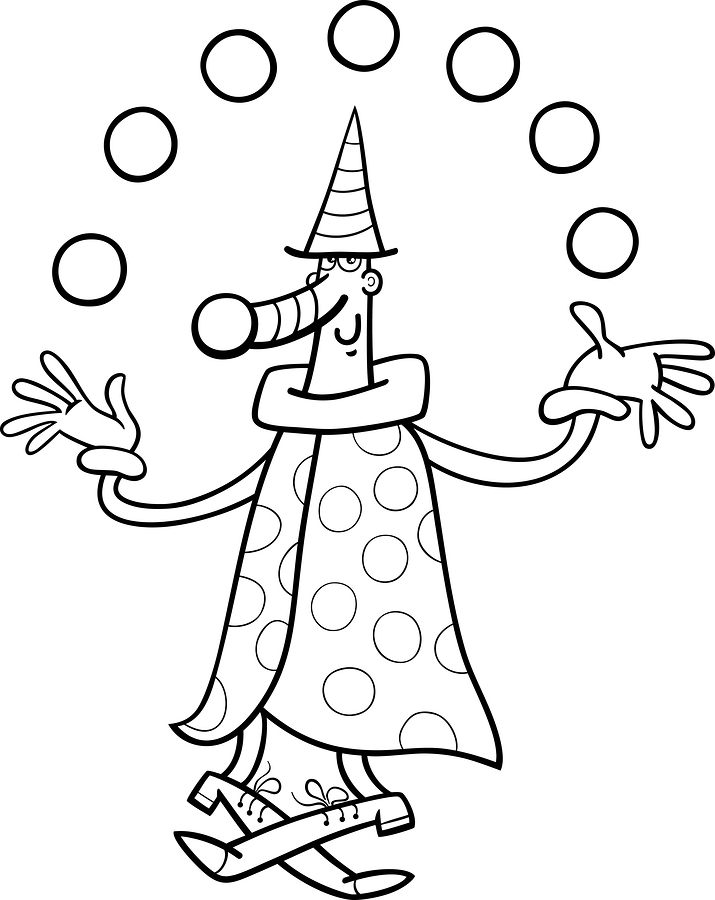 Coloring page: Juggler (Jobs) #99252 - Free Printable Coloring Pages