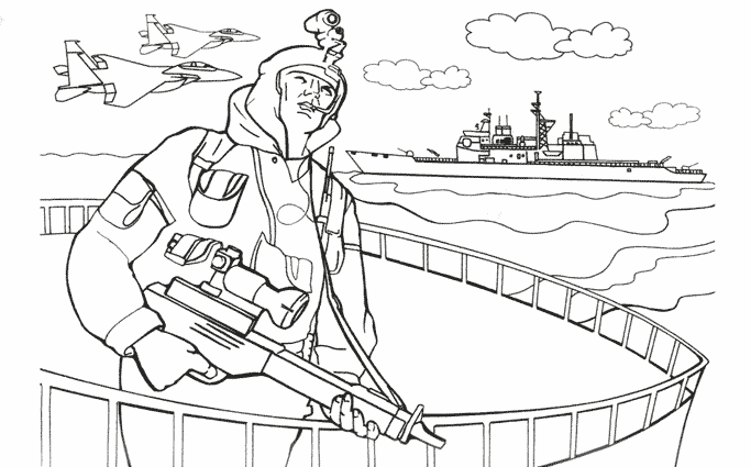 Coloring page: Military (Jobs) #102200 - Free Printable Coloring Pages