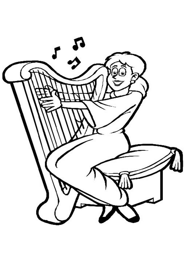 Coloring page: Musician (Jobs) #102499 - Free Printable Coloring Pages