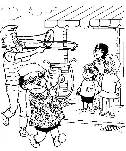 Coloring page: Musician (Jobs) #102523 - Free Printable Coloring Pages