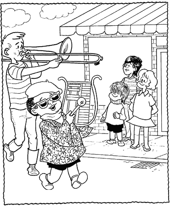 Coloring page: Musician (Jobs) #102559 - Free Printable Coloring Pages