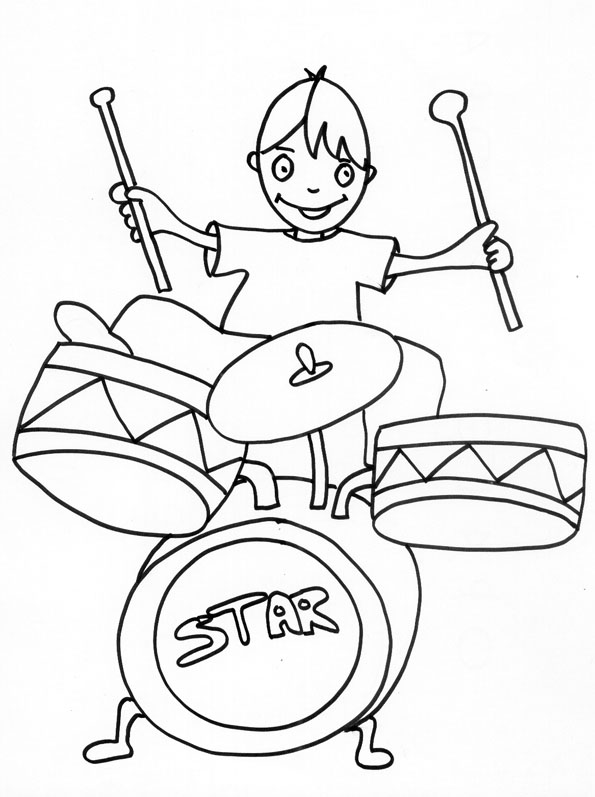 Musician #87 (Jobs) – Printable coloring pages