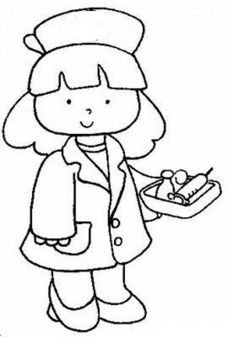 Coloring page: Nurse (Jobs) #170419 - Free Printable Coloring Pages