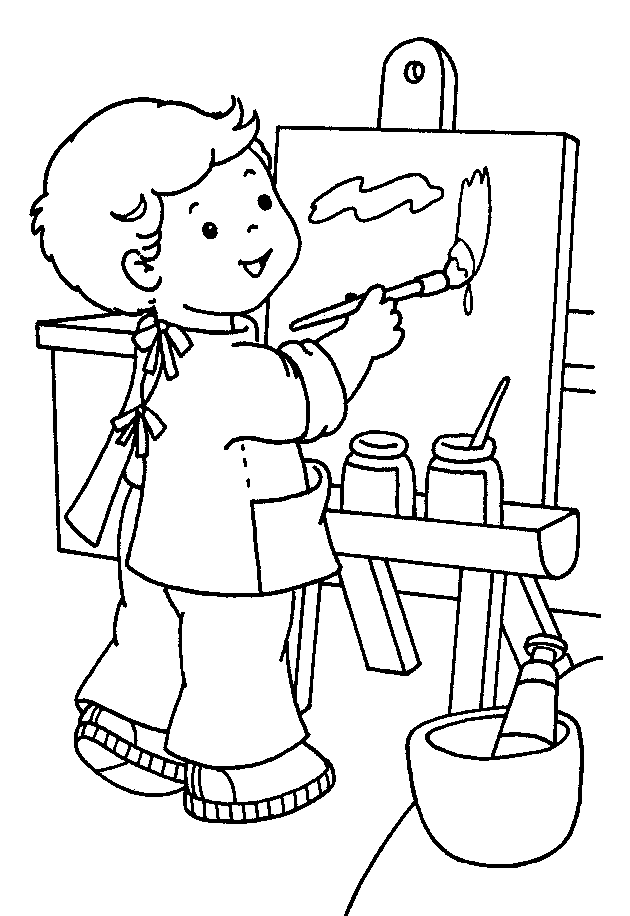 Coloring page: Painter (Jobs) #104302 - Free Printable Coloring Pages