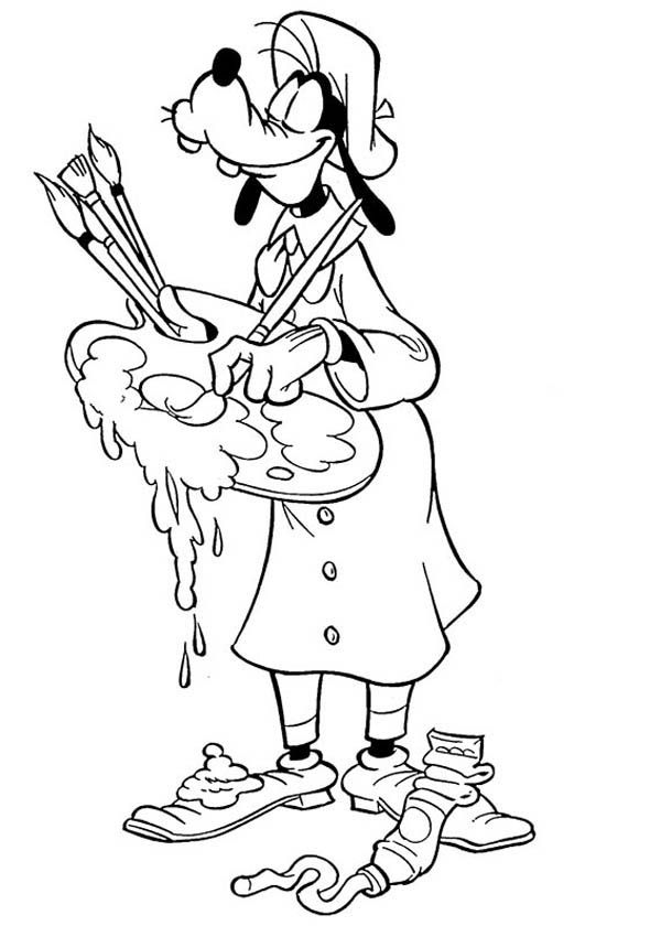 Coloring page: Painter (Jobs) #104364 - Free Printable Coloring Pages