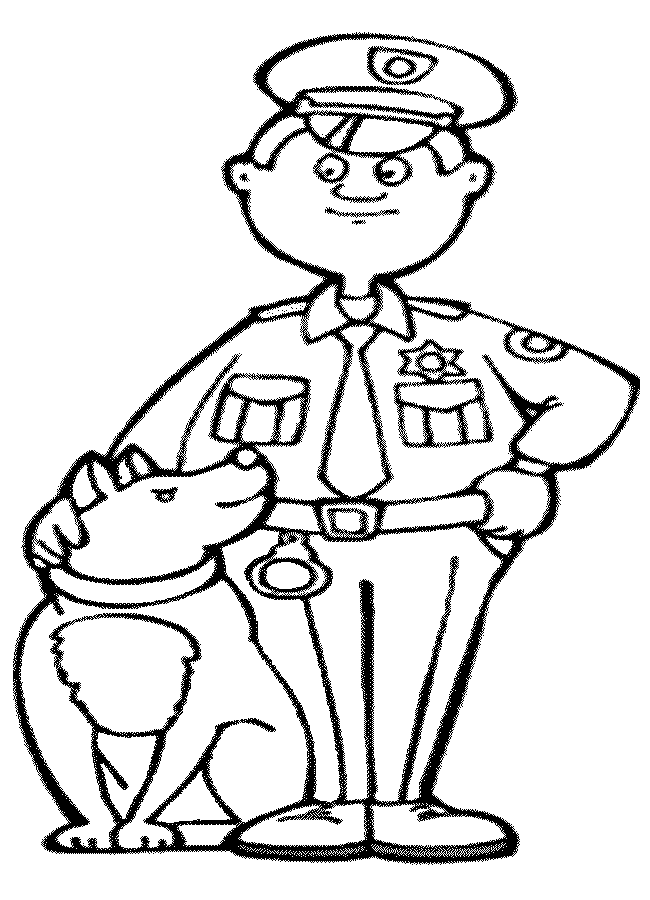 Coloring page: Police Officer (Jobs) #105356 - Free Printable Coloring Pages