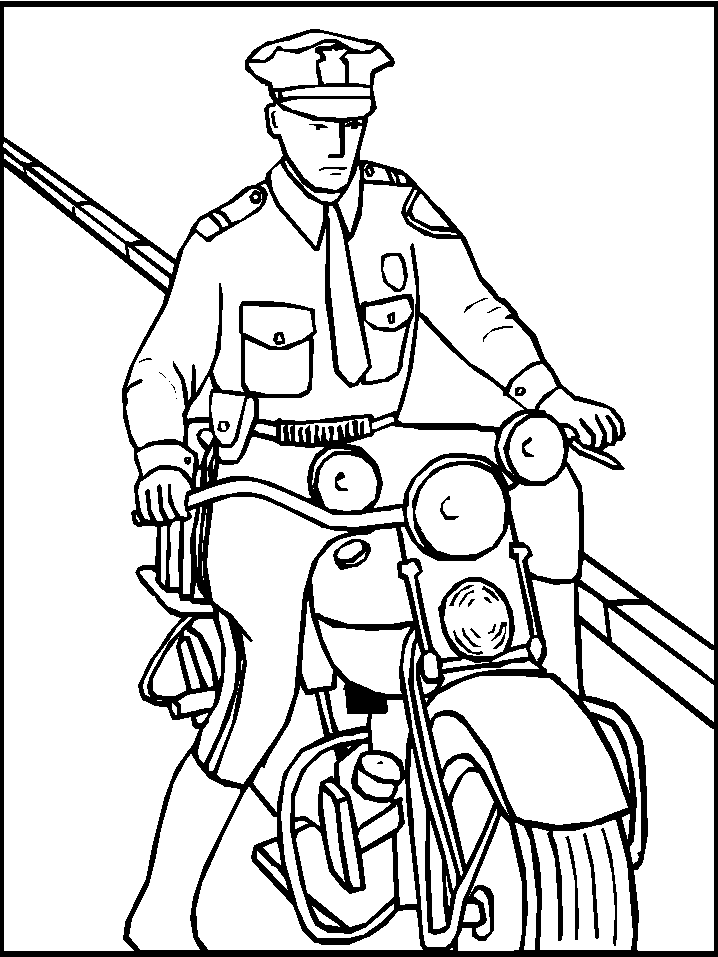 Coloring page: Police Officer (Jobs) #105360 - Free Printable Coloring Pages