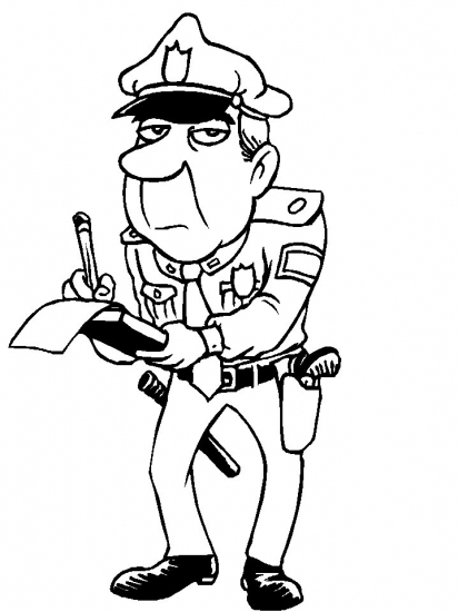 Coloring page: Police Officer (Jobs) #105365 - Free Printable Coloring Pages