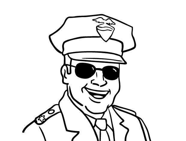 Coloring page: Police Officer (Jobs) #105377 - Free Printable Coloring Pages