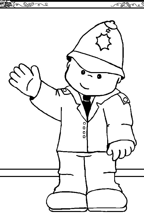 Coloring page: Police Officer (Jobs) #105379 - Free Printable Coloring Pages