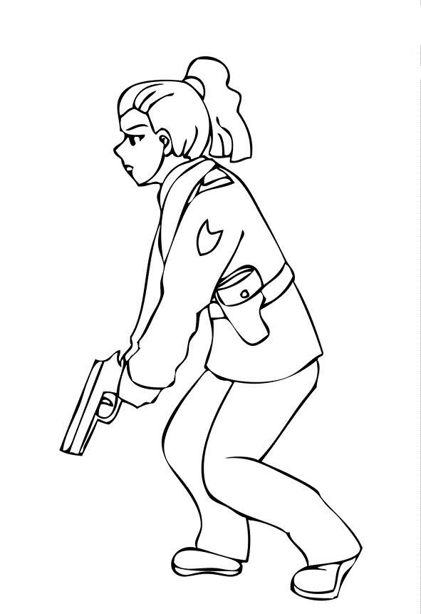 Coloring page: Police Officer (Jobs) #105380 - Free Printable Coloring Pages
