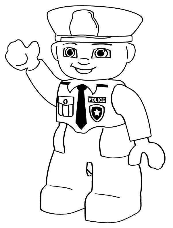 Coloring page: Police Officer (Jobs) #105388 - Free Printable Coloring Pages