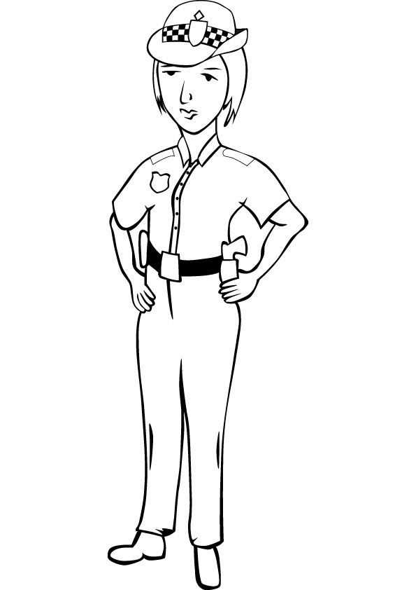 Coloring page: Police Officer (Jobs) #105408 - Free Printable Coloring Pages