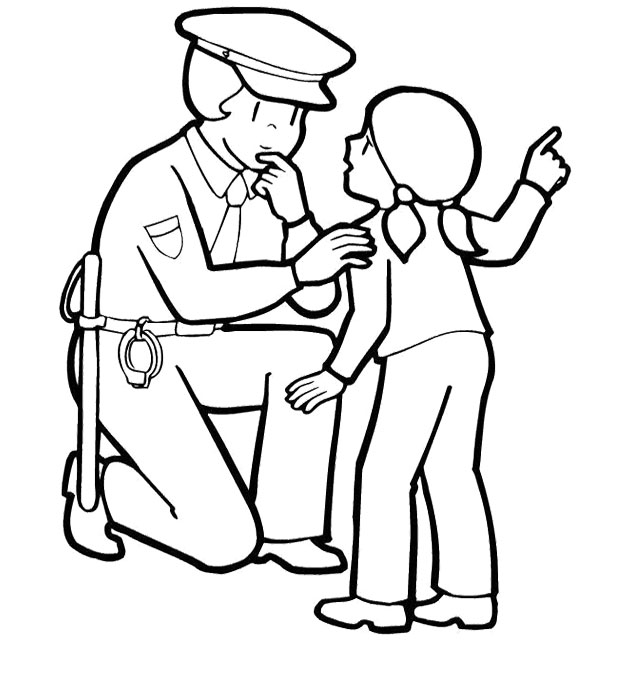 Coloring page: Police Officer (Jobs) #105410 - Free Printable Coloring Pages