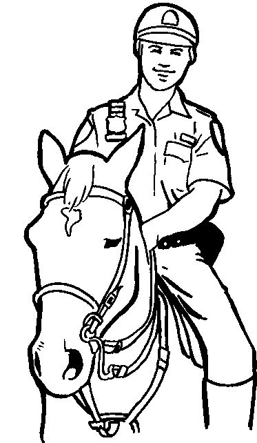 Coloring page: Police Officer (Jobs) #105413 - Free Printable Coloring Pages