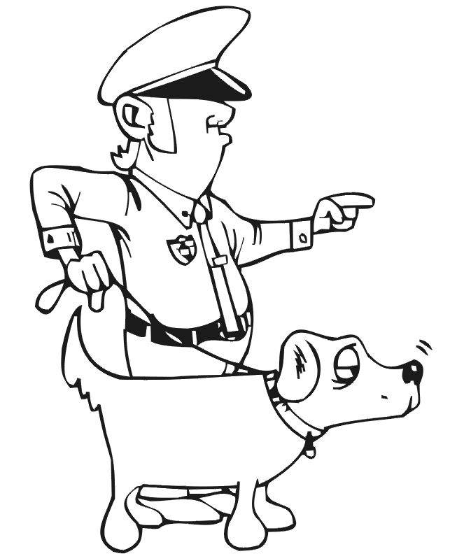 Coloring page: Police Officer (Jobs) #105425 - Free Printable Coloring Pages