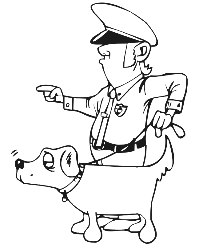 Coloring page: Police Officer (Jobs) #105427 - Free Printable Coloring Pages