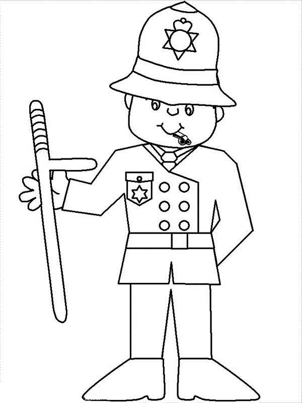 Coloring page: Police Officer (Jobs) #105478 - Free Printable Coloring Pages