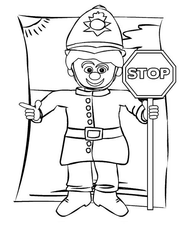 Coloring page: Police Officer (Jobs) #105493 - Free Printable Coloring Pages