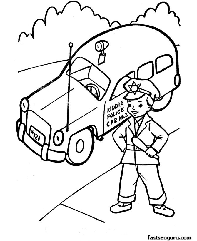 Coloring page: Police Officer (Jobs) #105510 - Free Printable Coloring Pages